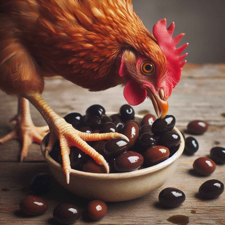 Can chickens eat black olives