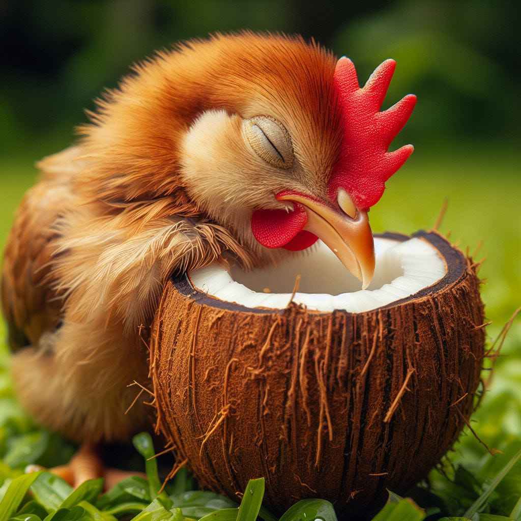 Can chickens eat coconut
