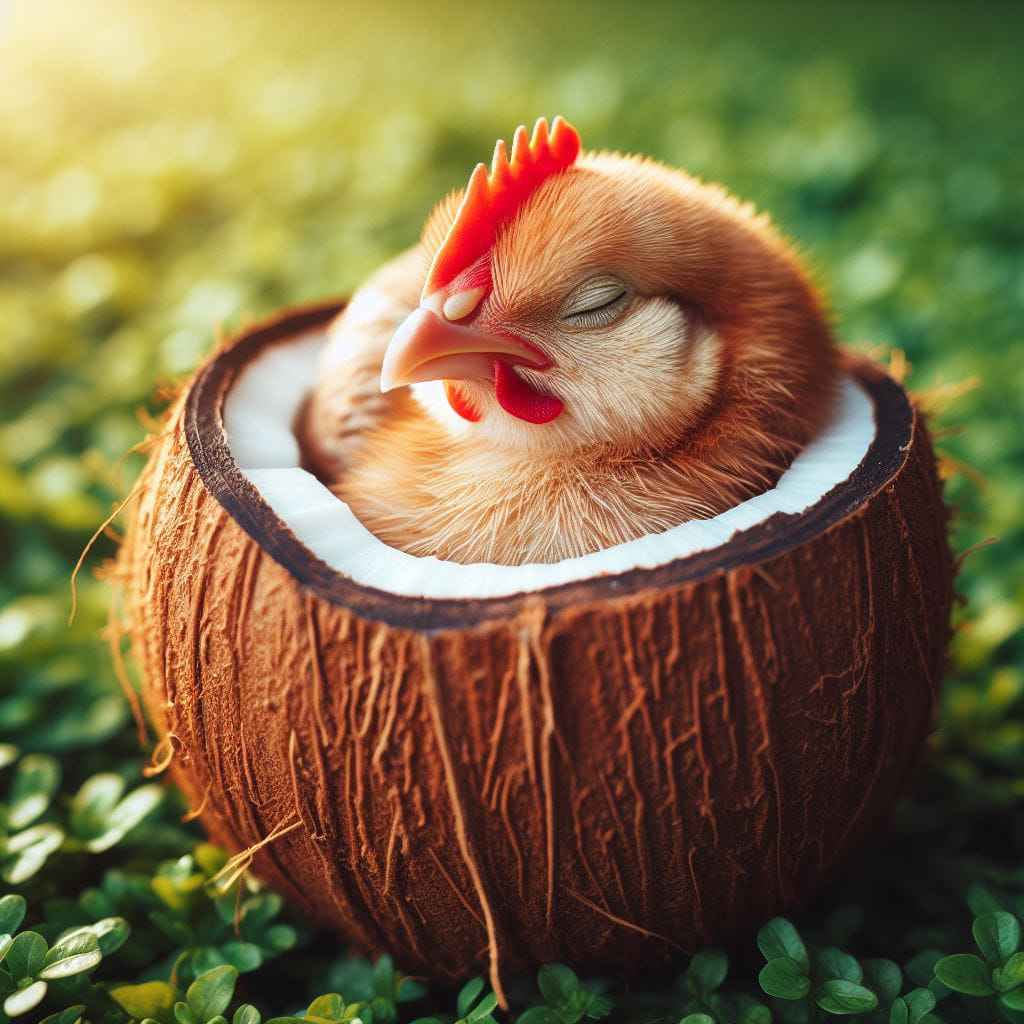 Can chickens eat coconut