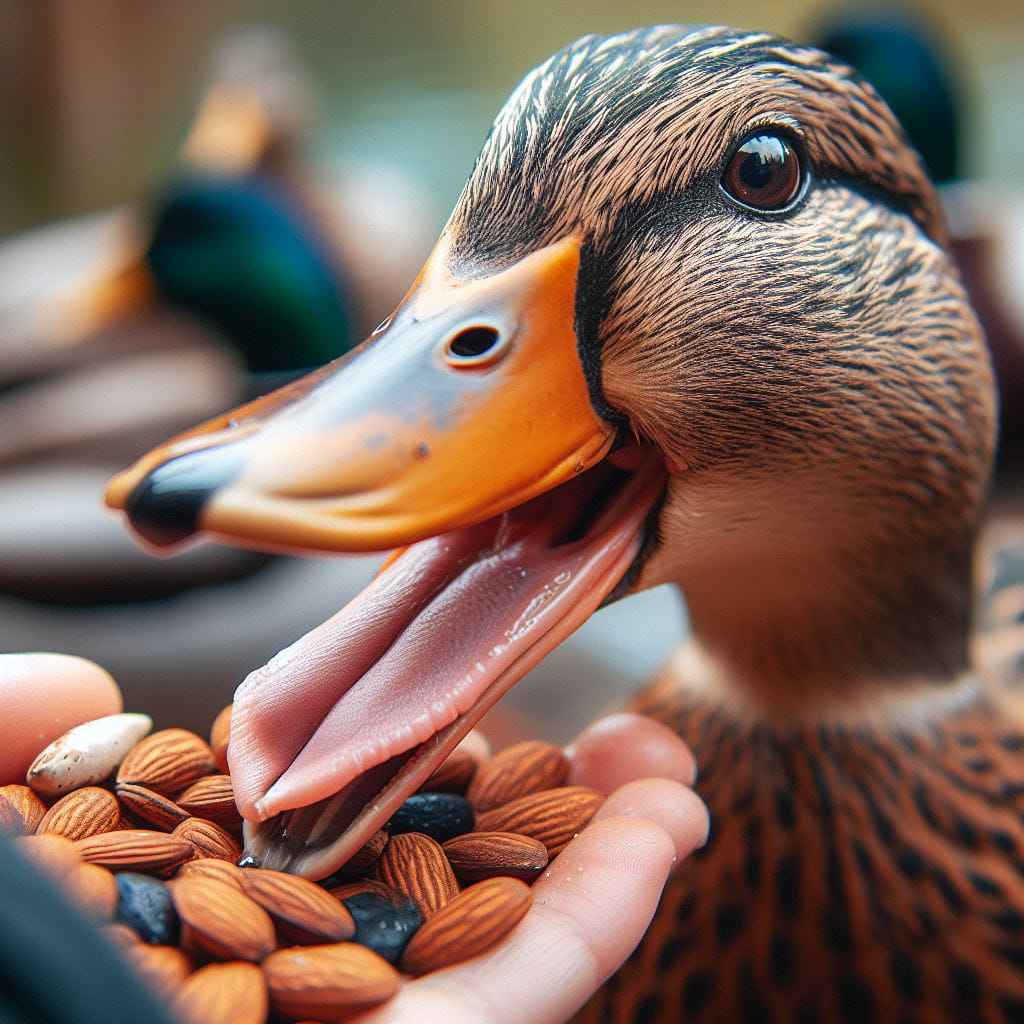 can ducks eat almonds