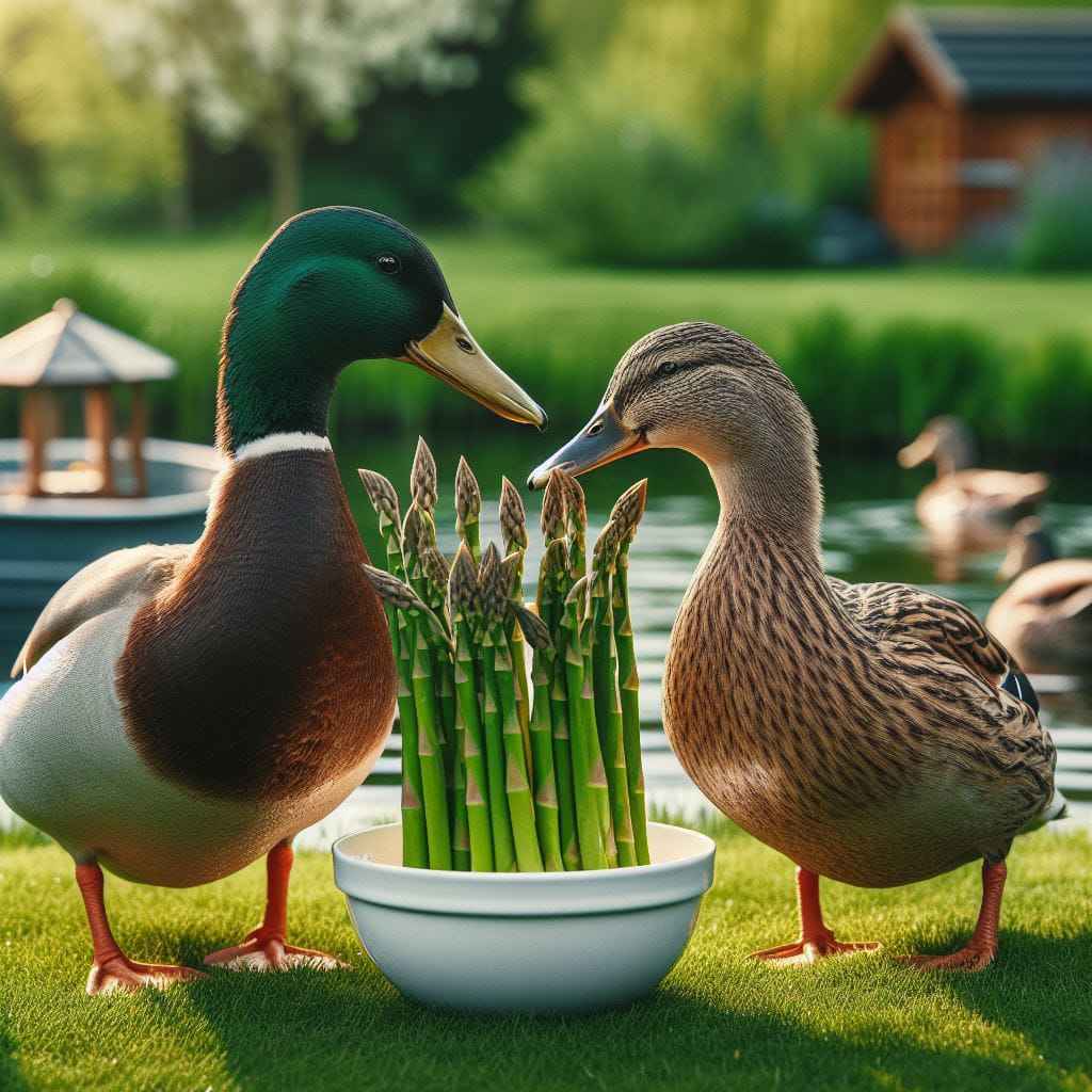 can ducks eat asparagus